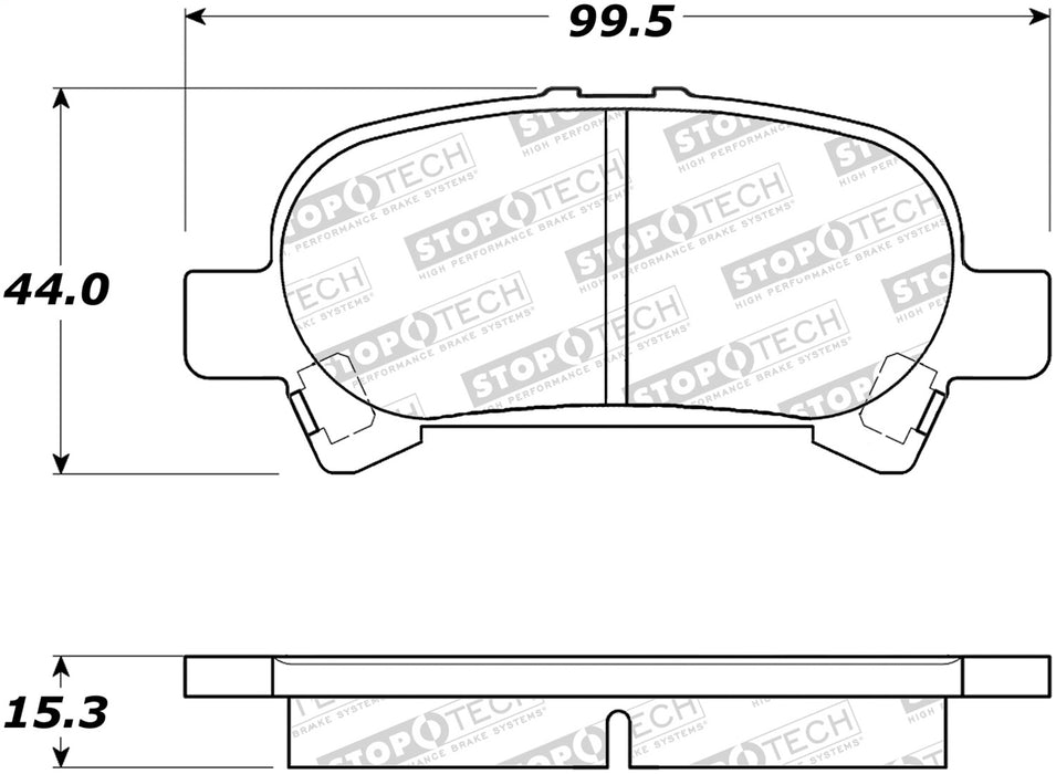 StopTech 308.08281 StopTech Street Brake Pads with Shims and Hardware - Truck Part Superstore
