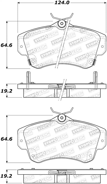 StopTech 308.08411 StopTech Street Brake Pads with Shims and Hardware - Truck Part Superstore