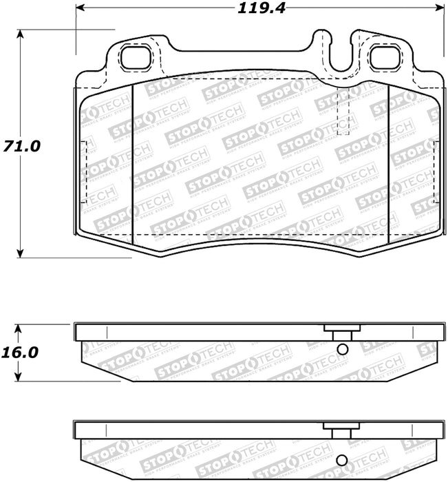 StopTech 308.08471 StopTech Street Brake Pads with Shims and Hardware - Truck Part Superstore