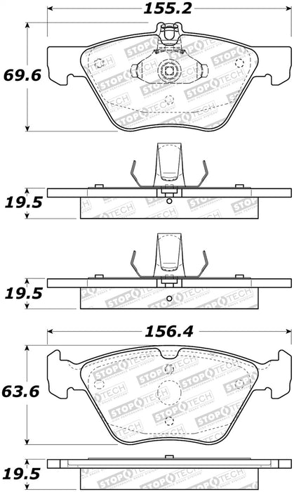 StopTech 308.08531 StopTech Street Brake Pads with Shims and Hardware - Truck Part Superstore