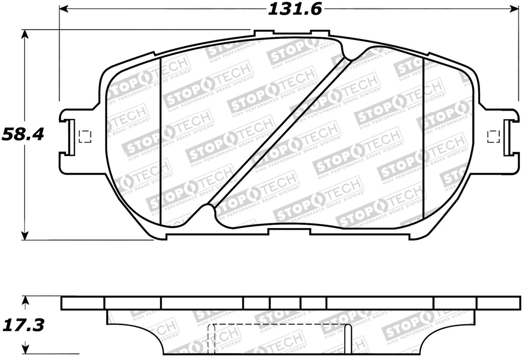 StopTech 308.09081 StopTech Street Brake Pads with Shims and Hardware - Truck Part Superstore