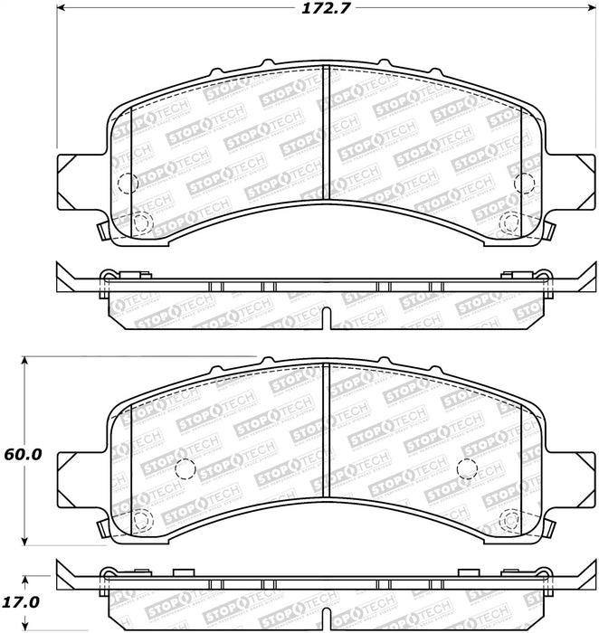 StopTech 308.09741 StopTech Street Brake Pads with Shims and Hardware - Truck Part Superstore