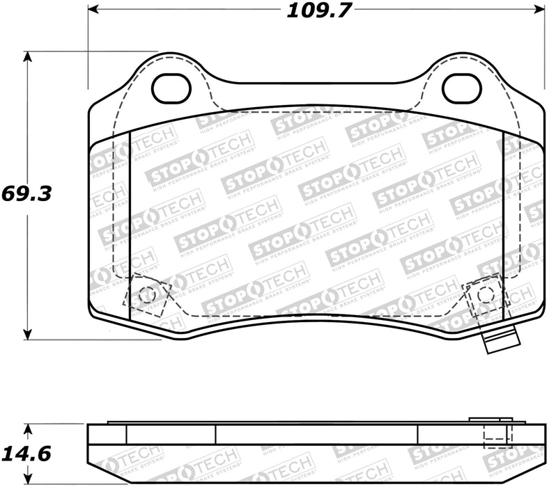 StopTech 308.10531 StopTech Street Brake Pads with Shims and Hardware - Truck Part Superstore