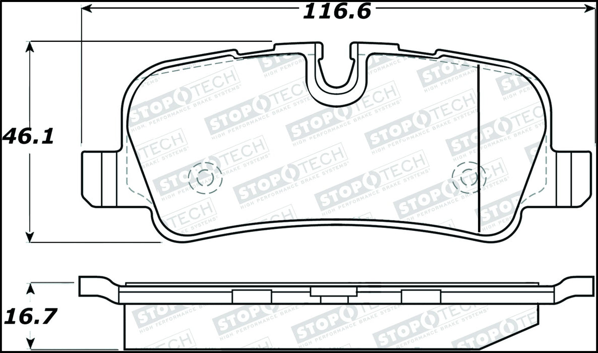StopTech 308.10991 StopTech Street Brake Pads with Shims and Hardware - Truck Part Superstore