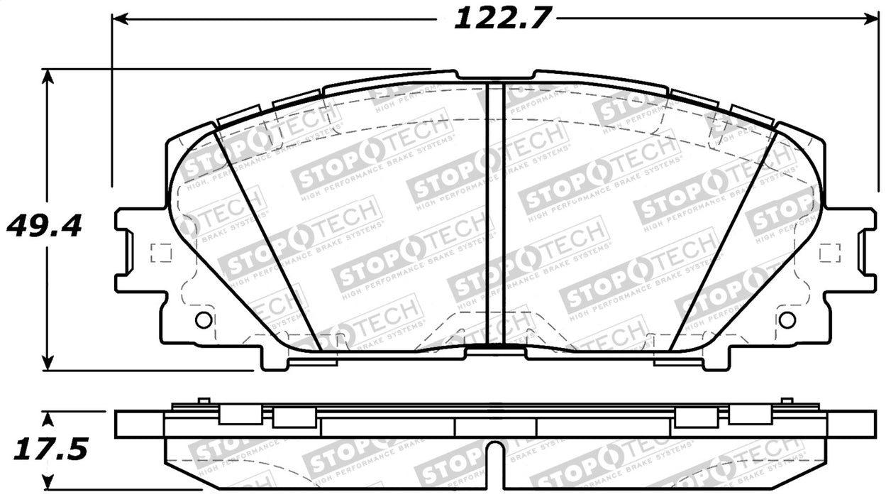 StopTech 308.11841 StopTech Street Brake Pads with Shims and Hardware - Truck Part Superstore