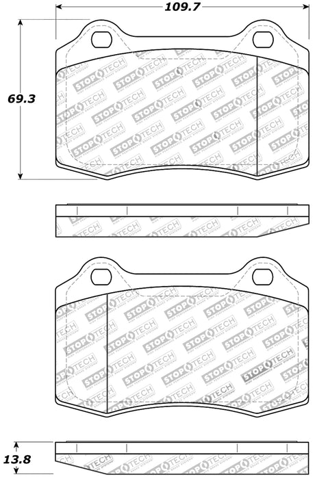 StopTech 309.05921 StopTech Sport Brake Pads with Shims - Truck Part Superstore