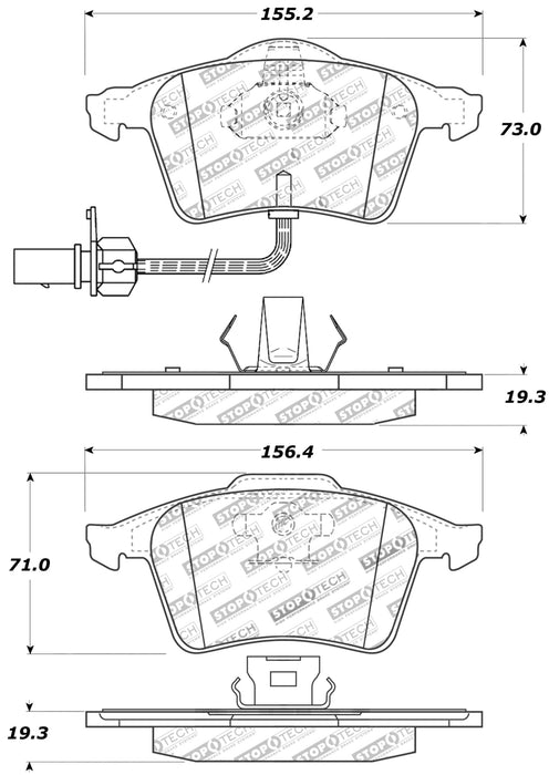 StopTech 309.09151 StopTech Sport Brake Pads with Shims and Hardware - Truck Part Superstore