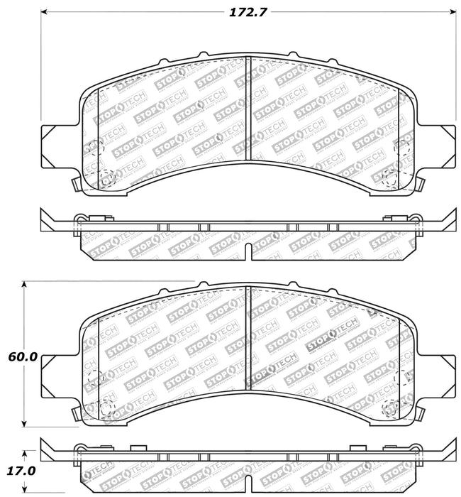 StopTech 309.09741 StopTech Sport Brake Pads with Shims and Hardware - Truck Part Superstore