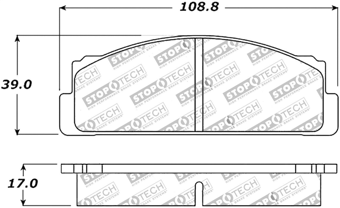 StopTech 309.00541 StopTech Sport Brake Pads with Shims - Truck Part Superstore