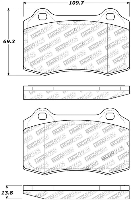 StopTech 309.05921 StopTech Sport Brake Pads with Shims - Truck Part Superstore