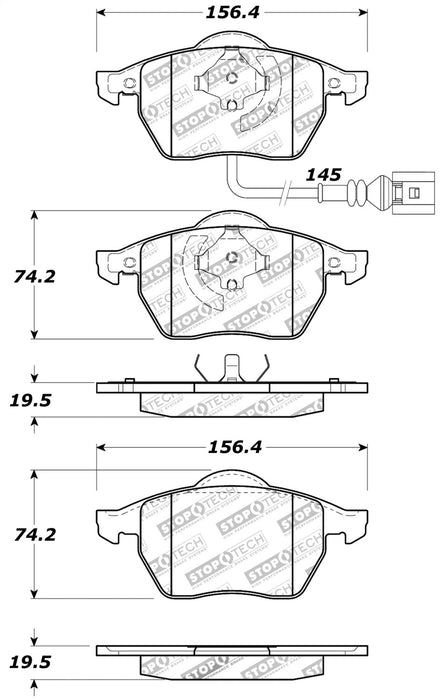 StopTech 309.06871 StopTech Sport Brake Pads with Shims and Hardware - Truck Part Superstore