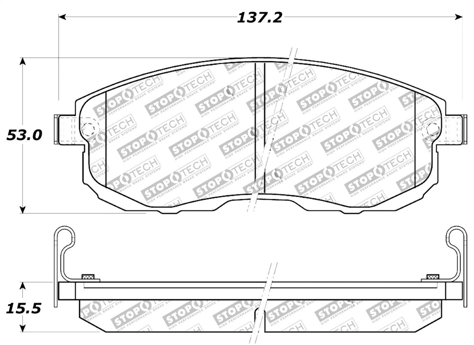 StopTech 309.08151 StopTech Sport Brake Pads with Shims and Hardware - Truck Part Superstore