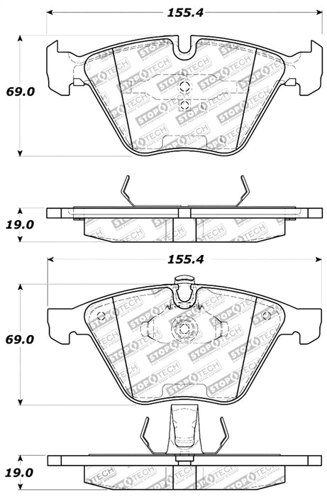 StopTech 309.09181 StopTech Sport Brake Pads with Shims and Hardware - Truck Part Superstore