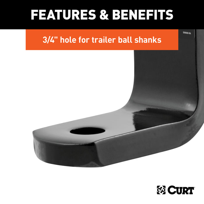 CURT 45027 Class 1 Ball Mount (1-1/4in. Shank; 2;000 lbs.; 3-1/4in. Drop; 6-1/4in. Long) - Truck Part Superstore