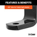 CURT 45027 Class 1 Ball Mount (1-1/4in. Shank; 2;000 lbs.; 3-1/4in. Drop; 6-1/4in. Long) - Truck Part Superstore