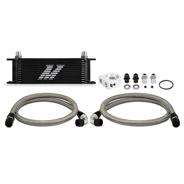Mishimoto MMOC-U13BK Universal Oil Cooler Kit, 13-Row, Black - Truck Part Superstore
