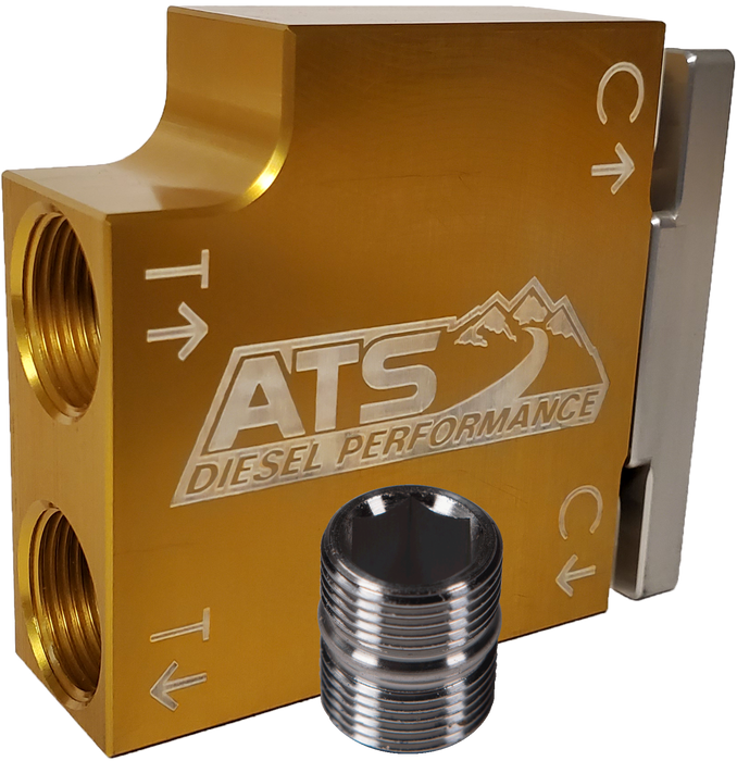 ATS Diesel Performance 310-005-2464 ATS Thermal Bypass Valve Up-Grade Fits 2019+ 6.7L Cummins W/ Billet Filter Coupler - Truck Part Superstore