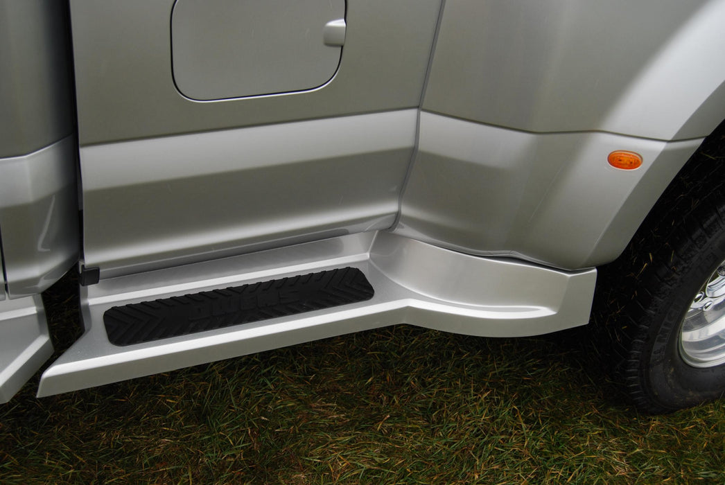 Owens Products 31004 Running Boards Glastep Custom Molded Fiberglass 17-18 Ford 250 Sd/350 Sd Long Bed Duallys Fiberglass Gray Owens Products - Truck Part Superstore