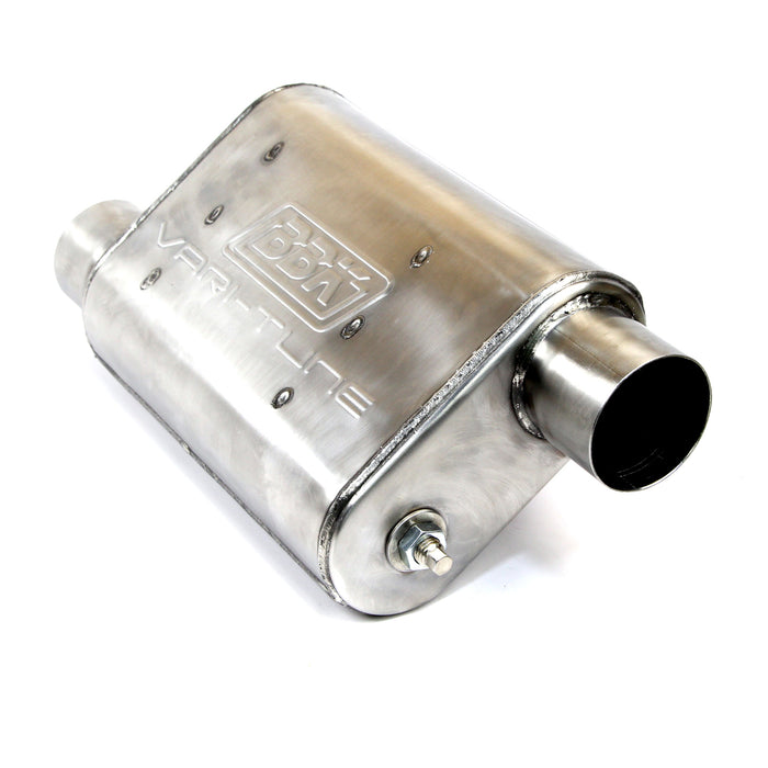 BBK Performance Parts 31035 UNIVERSAL 3 Inch VARITUNE ADJUSTABLE MUFFLER DOUBLE OFFSET (439 STAINLESS). - Truck Part Superstore