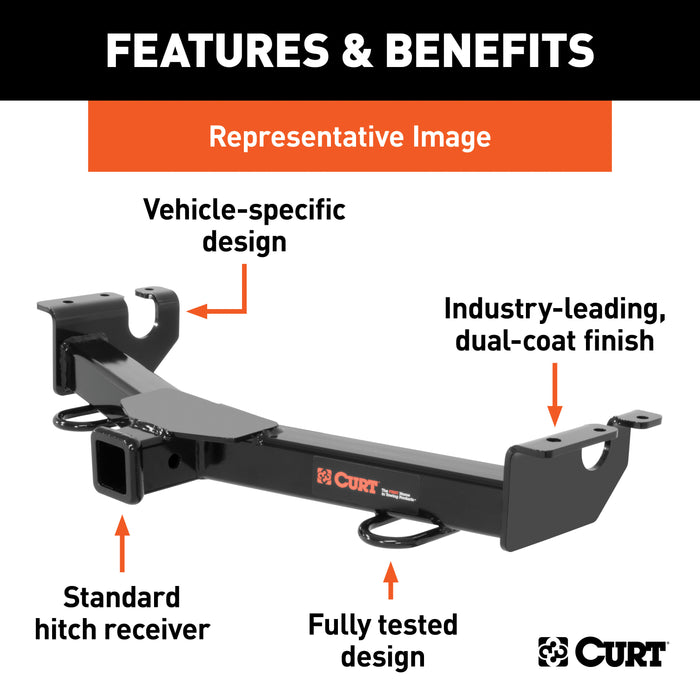 CURT 31048 CURT 31048 2-Inch Front Receiver Hitch; Select Jeep Grand Cherokee - Truck Part Superstore