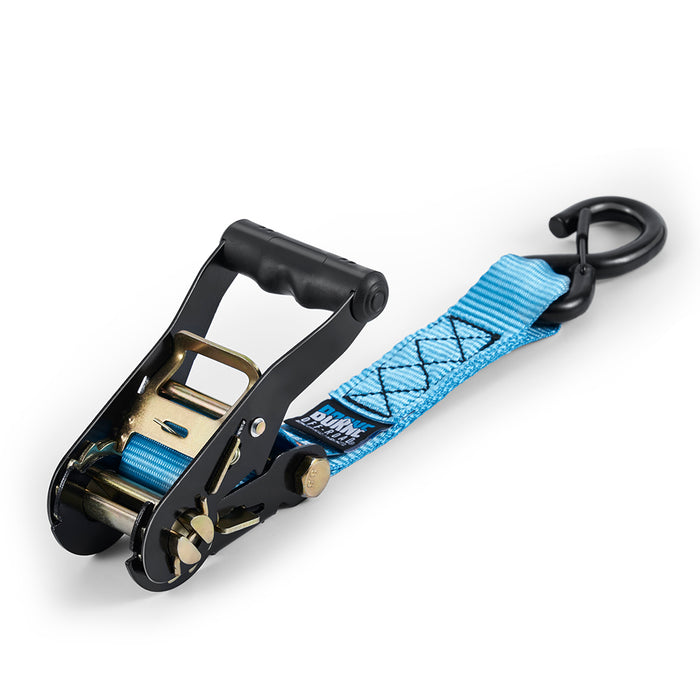 Mishimoto BNRTC-TDHD-4BL Borne Off-Road Heavy-Duty Ratchet Tie-Down Kit (4-pack), Blue - Truck Part Superstore
