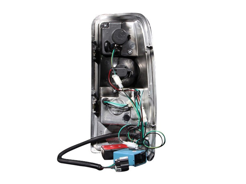 Anzo USA 311003 Tail Light Assembly; LED; Clear Lens; Black Housing; Pair; - Truck Part Superstore