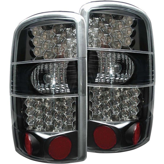 Anzo USA 311003 Tail Light Assembly; LED; Clear Lens; Black Housing; Pair; - Truck Part Superstore