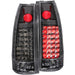 Anzo USA 311006 Tail Light Assembly; LED; Clear Lens; Black Housing; G2; Pair; - Truck Part Superstore