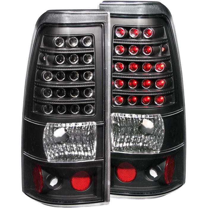 Anzo USA 311009 Tail Light Assembly; LED; Clear Lens; Black Housing; Pair; - Truck Part Superstore