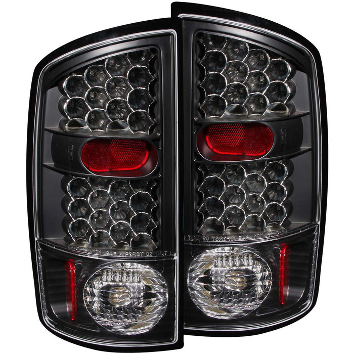 Anzo USA 311018 Tail Light Assembly; LED; Clear Lens; Black Housing; Pair; - Truck Part Superstore