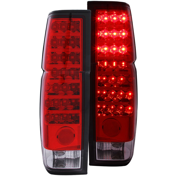 Anzo USA 311034 Tail Light Assembly; LED; Red/Clear Lens; Pair; - Truck Part Superstore