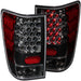 Anzo USA 311039 Tail Light Assembly; LED; Clear Lens; Black Housing; Pair; - Truck Part Superstore