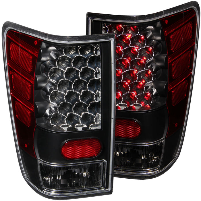 Anzo USA 311039 Tail Light Assembly; LED; Clear Lens; Black Housing; Pair; - Truck Part Superstore