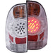 Anzo USA 311041 Tail Light Assembly; LED; Clear Lens; Chrome Housing; Pair; - Truck Part Superstore