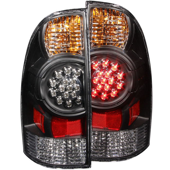 Anzo USA 311042 Tail Light Assembly; LED; Clear Lens; Black Housing; Pair; - Truck Part Superstore