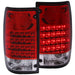 Anzo USA 311043 Tail Light Assembly; LED; Red/Clear Lens; Pair; - Truck Part Superstore