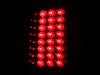 Anzo USA 311050 Tail Light Assembly; LED; Red/Clear Lens; Pair; - Truck Part Superstore