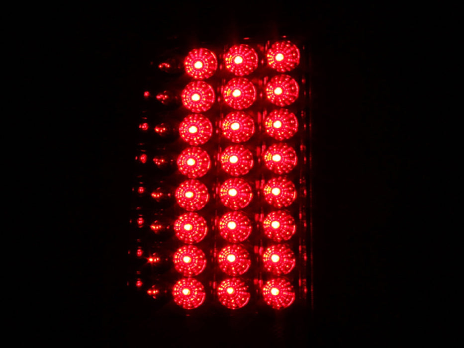 Anzo USA 311050 Tail Light Assembly; LED; Red/Clear Lens; Pair; - Truck Part Superstore