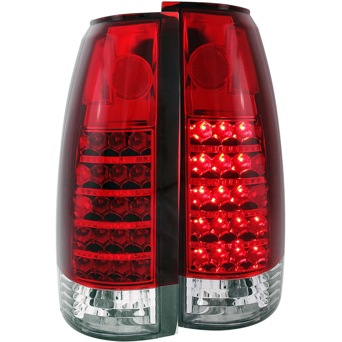Anzo USA 311057 Tail Light Assembly; LED; Red/Clear Lens; Pair; - Truck Part Superstore