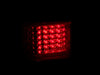 Anzo USA 311108 Tail Light Assembly; LED; Red/Clear Lens; Pair; - Truck Part Superstore