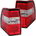 Anzo USA 311108 Tail Light Assembly; LED; Red/Clear Lens; Pair; - Truck Part Superstore