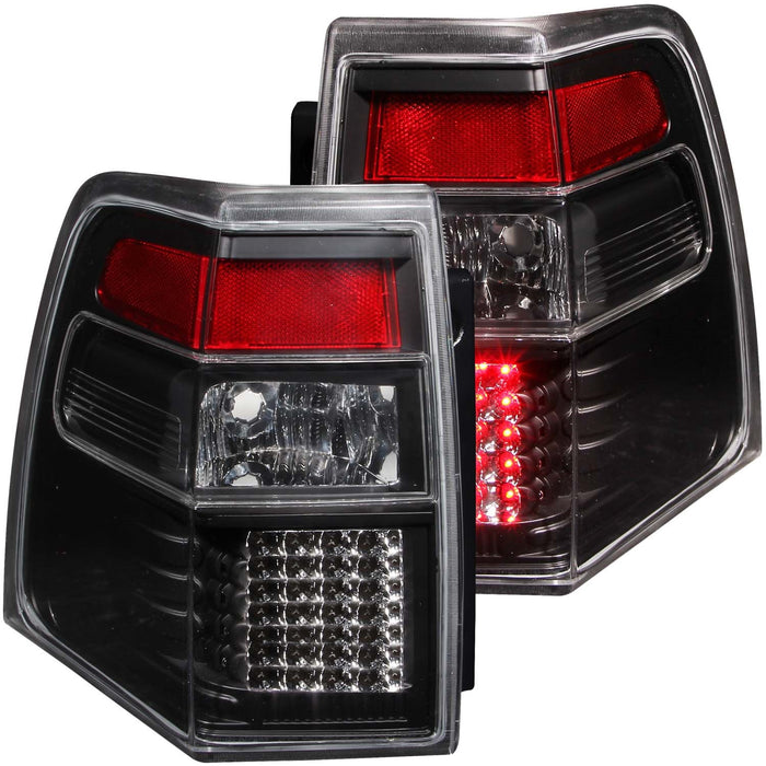 Anzo USA 311110 Tail Light Assembly; LED; Clear Lens; Black Housing; Pair; - Truck Part Superstore