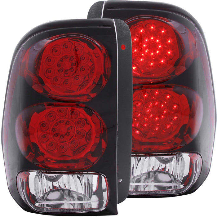 Anzo USA 311116 Tail Light Assembly; LED; Red/Clear Lens; Pair; - Truck Part Superstore