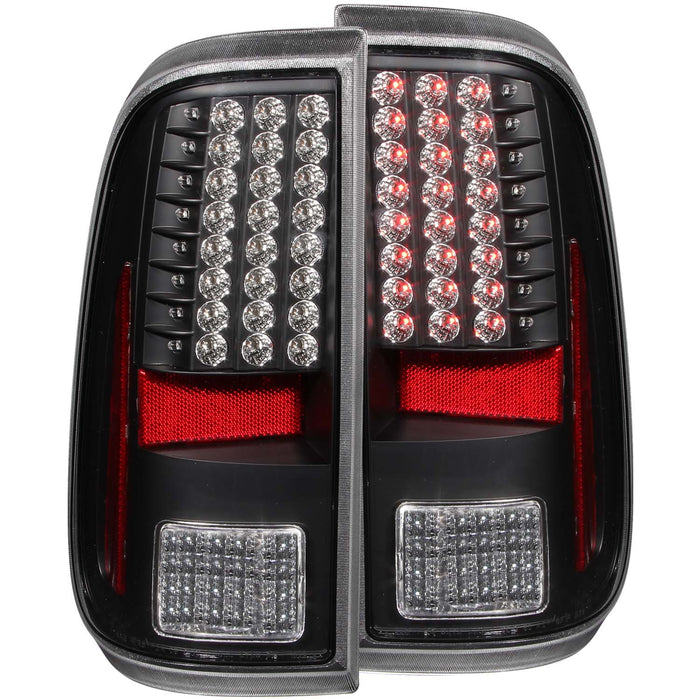 Anzo USA 311127 Tail Light Assembly; LED; Black Housing; Pair; - Truck Part Superstore