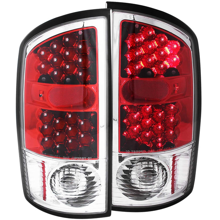 Anzo USA 311133 Tail Light Assembly; LED; Red/Clear Lens; Pair; - Truck Part Superstore