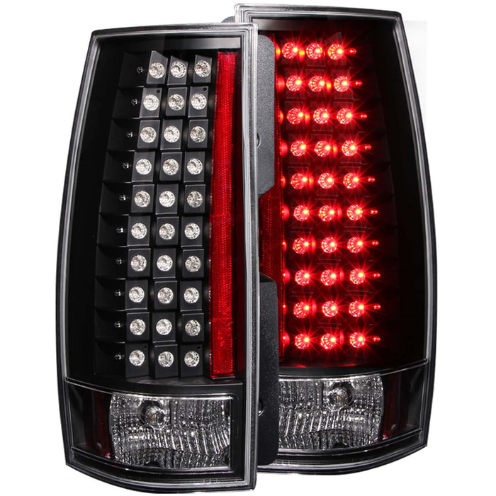 Anzo USA 311142 Tail Light Assembly; LED; Clear Lens; Black Housing; G4; Pair; - Truck Part Superstore