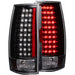 Anzo USA 311142 Tail Light Assembly; LED; Clear Lens; Black Housing; G4; Pair; - Truck Part Superstore
