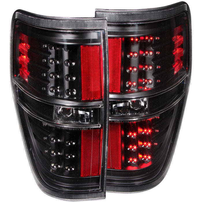 Anzo USA 311145 Tail Light Assembly; LED; Clear Lens; Black Housing; Pair; - Truck Part Superstore
