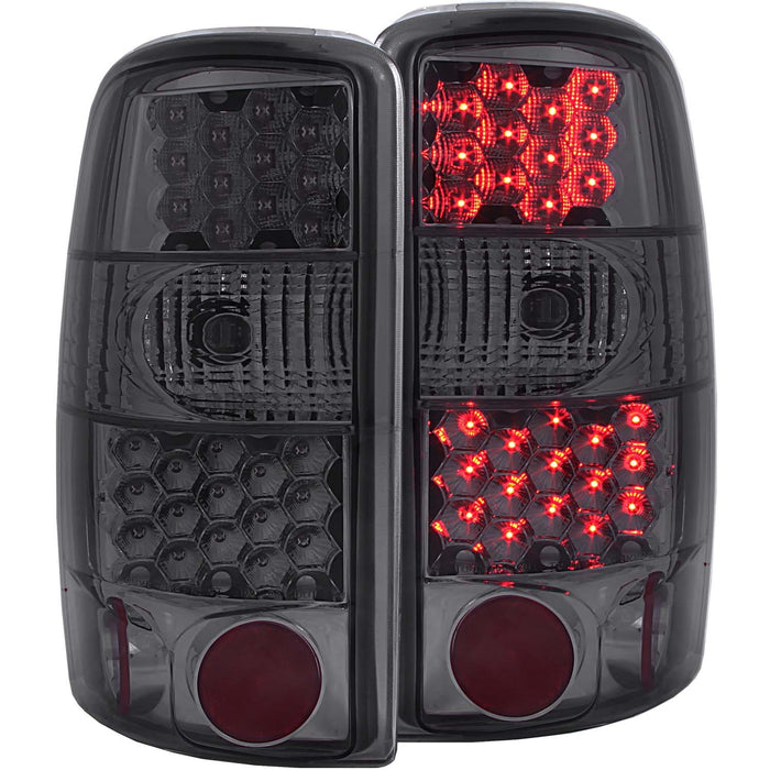 Anzo USA 311156 Tail Light Assembly; LED; Smoke Lens; Pair; - Truck Part Superstore