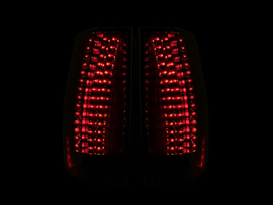 Anzo USA 311192 Tail Light Assembly; LED; Smoke Lens; Escalade Look; Pair; - Truck Part Superstore